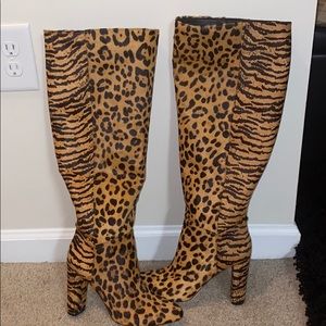Brand new !!!Leopard knee high boots!!!